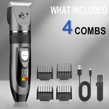 Professional Dog Hair Clipper Pet Trimmer Cat Shaver Animal Foot Hair Cutting Machine Grooming Kit for Sheeps Rabbits