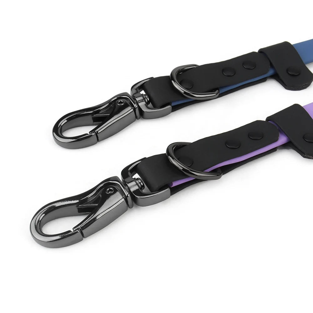 Waterproof Dog Leash with 2 Hooks for Walking,Adjustable for Traffic Control Safety Durable and Odor Proof for Medium Large Dogs