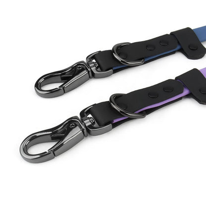 Waterproof Dog Leash with 2 Hooks for Walking,Adjustable for Traffic Control Safety Durable and Odor Proof for Medium Large Dogs