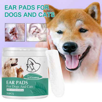 Pet Cleaning Finger Wipes Cats Dogs Remover Eye Tear Ear Mite Stains Disposable Cleaner Wipe Non-irritating Pets Beauty Products