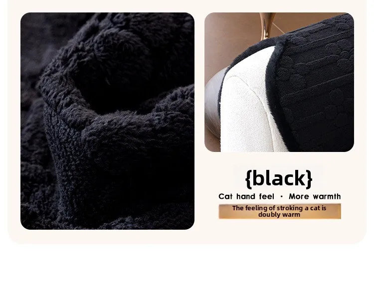 Thicken Plush Sofa Covers Winter Warm Universal Couch Mat Retro Style Anti-slip Sofa Seat Pad Decor for Living Room 방석쿠션