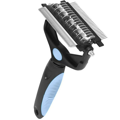 Dog Hair Removal Comb 3 in 1 Professional Dog Brush Pet Grooming Undercoat Rake Fur Knot Cutter Shedding Supplies for Puppy Cat