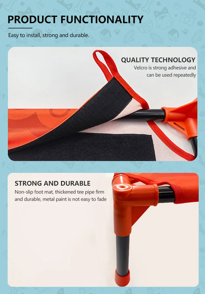 Winter Outdoor Elevated Dog Bed, Large, Medium, Small Pet Dog Bed, Portable Dog Bed for Camping or Beach Breathable Mesh Mesh