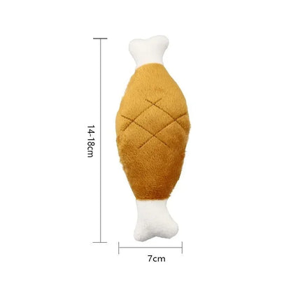 Dog Squeaky Toy Chicken Legs Bone Shape Pet Dog Plush Toy for Small Medium Large Dogs and Cats  juguetes para perros