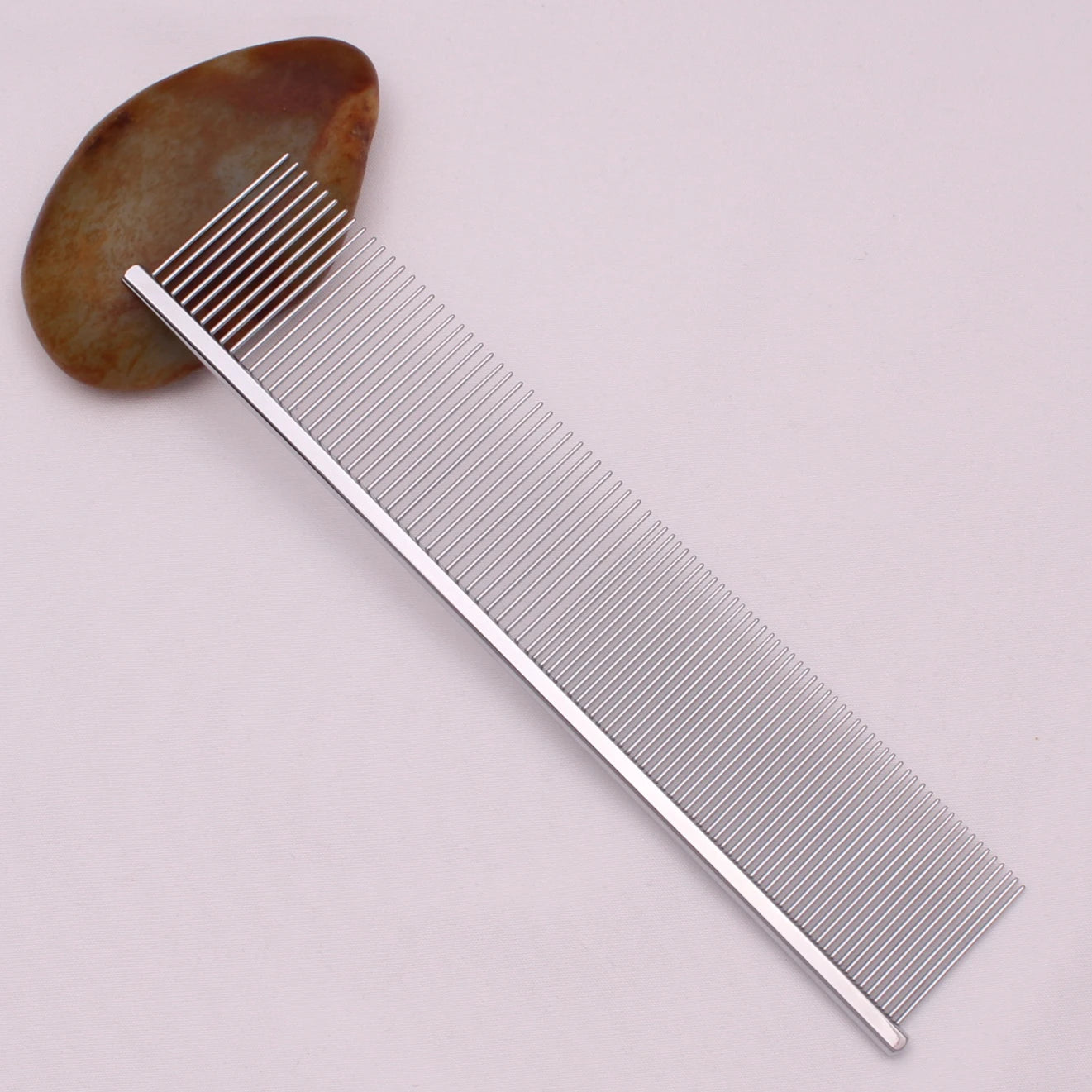 Copper Dog Grooming Combs Pet Boundary Knot Massage Tools Professional Salon Cat Hair Cleaning Crescent High Low Teeth 7817#