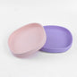2PCS Whisker-Friendly Silicone Cat Plates, Wide Shallow Pet Bowls, Non-Spill Feeding Dish for Dry Wet Food