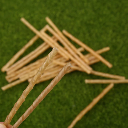 20 Pcs Dog Chews Sticks Dog Treat Chew Sticks Puppy Teething Chewing Dog Treat Bites Small Dog Treats Daily Dental Care Chews