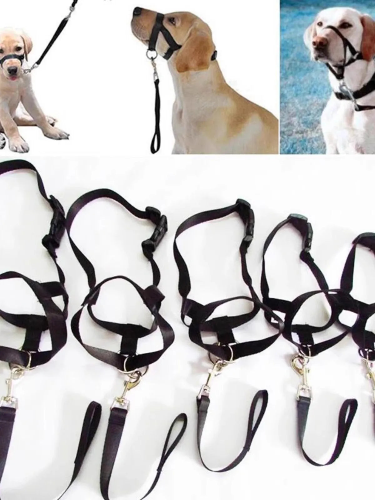 New Nose Ring Around The Mouth Dog Muzzle Adjustable Pet Supplies Prevent Dogs From Eating Randomly Prevent Random Biting