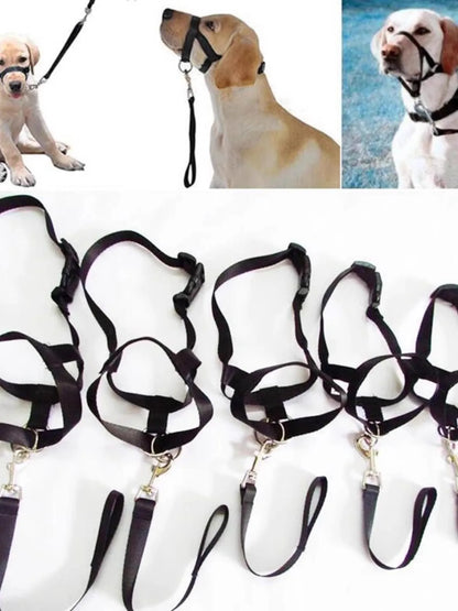 New Nose Ring Around The Mouth Dog Muzzle Adjustable Pet Supplies Prevent Dogs From Eating Randomly Prevent Random Biting