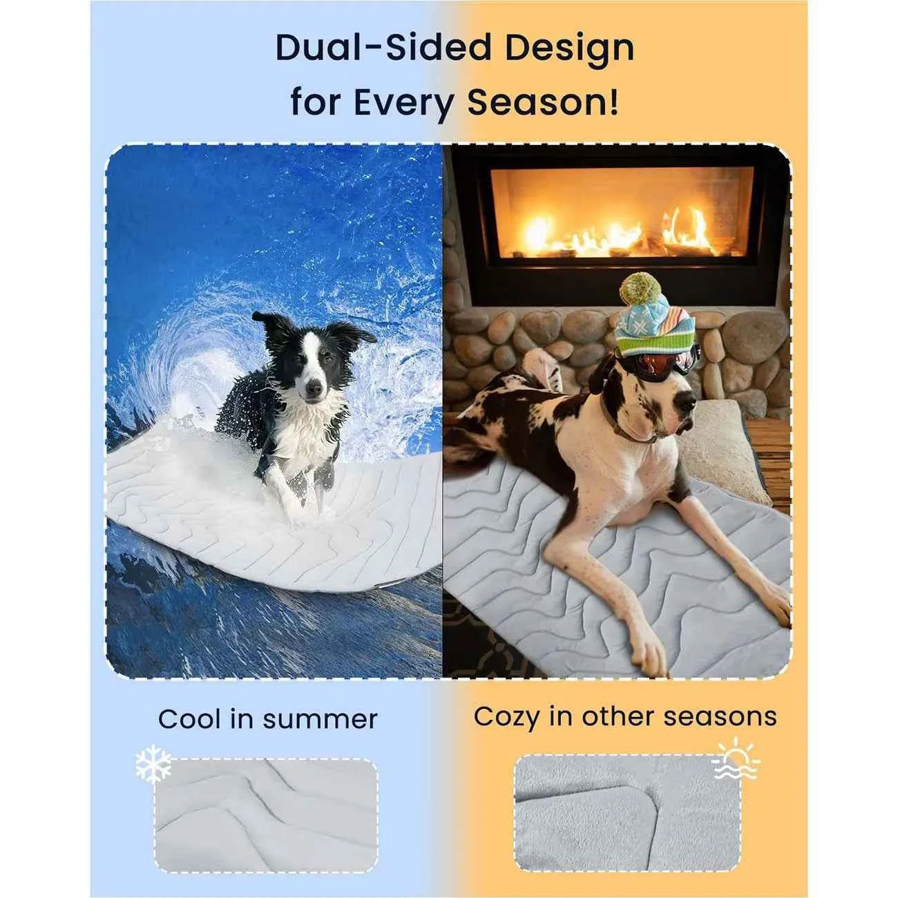 Dog Cooling Mat Summer Pet Cold Bed Extra Large For Small Big Dogs Pet Accessories Cat Durable Blanket Sofa Cat Ice Pad Blanket