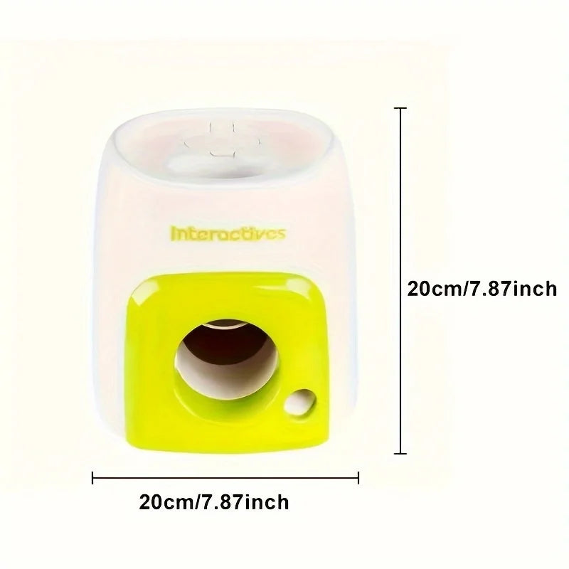 Pet Tennis Thrower Dog Cat Chase Training Fun Toy Reward Machine Intelligent Feeding Machine Throwing Machine with 2 Balls
