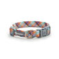 Nylon Dog Collar Adjustable Reflective Pet Collars with Metal Buckle and Quick Release Buckle Large and Medium Dog Pet Collars