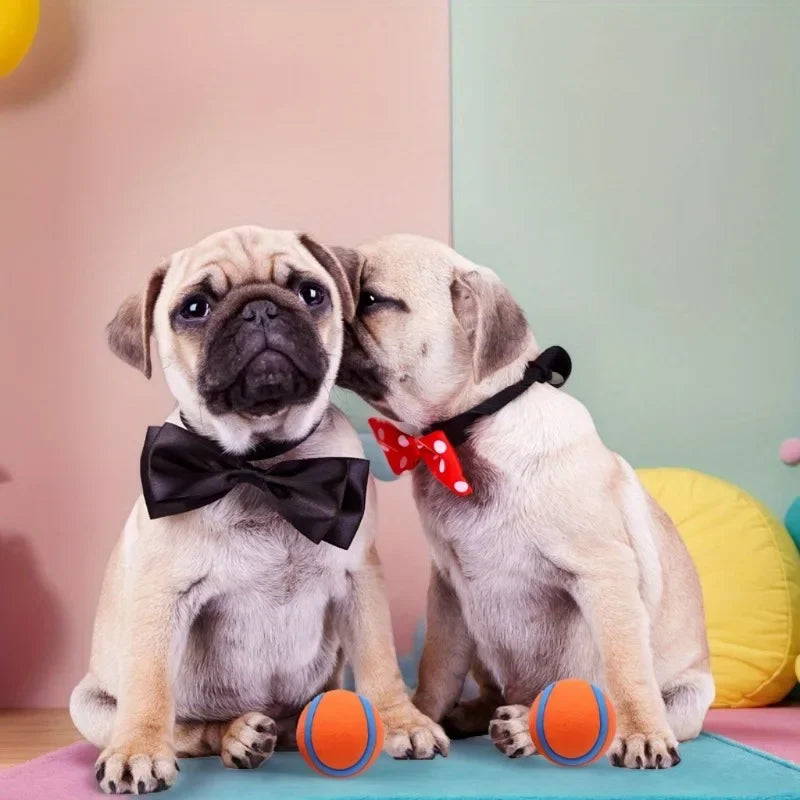 Dog Toy Ball Dog Fetch Ball Toy Tough Pet Ball Puppy Chew Toy Solid Elastic Jumping Ball Pet Accessories For Large Medium Small