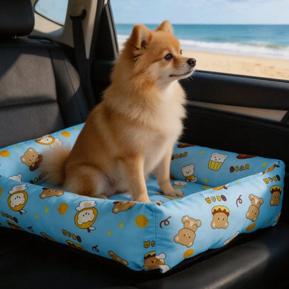 Summer Pet Cooling Mat | Cartoon Bear Design Pet Bed, Waterproof & Scratch-Resistant, Suitable For Cats & Dogs