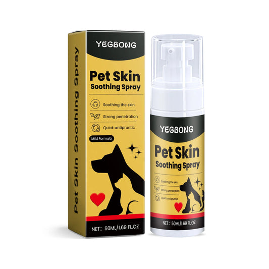 Pet Skin Care Spray Relieve Discomfort for Dogs Cat Flea Lice Control Alleviate Skin Scratching Licking Portable Pet Wound Spray - Pet Suppie