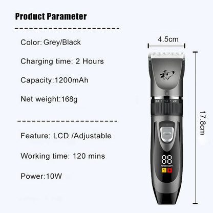 Professional Dog Hair Clipper Pet Trimmer Cat Shaver Animal Foot Hair Cutting Machine Grooming Kit for Sheeps Rabbits