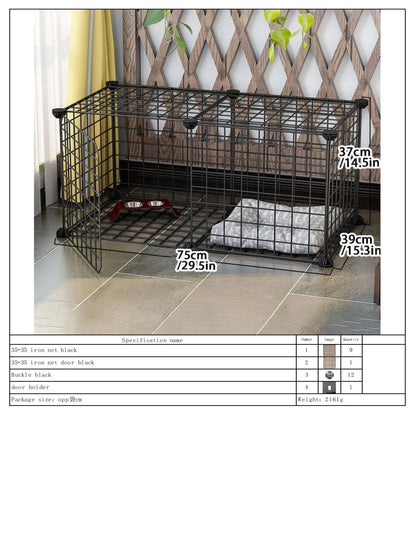 Indoor Dog Cage Villa with Toilet Small Dog Shelter for Pomeranian And Teddy Dogs Family Pet Cage with Tray