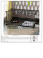 Indoor Dog Cage Villa with Toilet Small Dog Shelter for Pomeranian And Teddy Dogs Family Pet Cage with Tray
