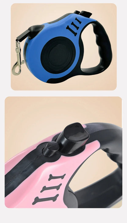 Pet Supplies Button Automatic Telescopic Leash, Super Strong Pulling Force Dog Walking Leash, Explosion-proof Dog Flushing Leash