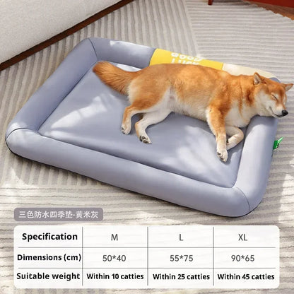 Pet Supplies Summer Cooling Bed Medium Dog Small Baskets Beds Cats Basket Bad Products Pets Dogs Accessories Blanket Cushions