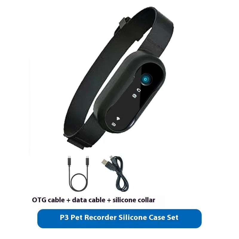 Waterproof Mini Body Camera for Dogs Cats, Outdoor Adventures Pet Camera Cam Smart Collar HD 1080P WiFi App with Video Recording
