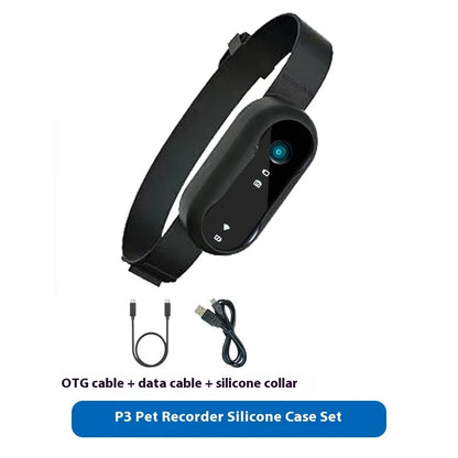 Waterproof Mini Body Camera for Dogs Cats, Outdoor Adventures Pet Camera Cam Smart Collar HD 1080P WiFi App with Video Recording