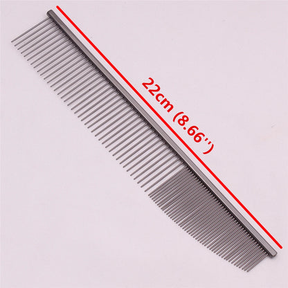 Copper Dog Grooming Combs Pet Boundary Knot Massage Tools Professional Salon Cat Hair Cleaning Crescent High Low Teeth 7817#