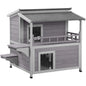 Two-Story Rainproof Outdoor Cat House for Feral Cats with Winter Protection Durable Shelter for Outdoor Use in Gardens Backyard