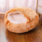 winter dog Plush Round Bed Pet Mattress Warm Soft Comfortable Basket Cat Dog Sleeping Bag Nest for Small Dogs Medium dogs cat
