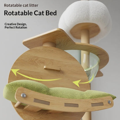 Cat Climbing Frame Cat Tree Integrated Large Wooden Cat Frame House Grab Post Space Cabin Cat Frame Cat Climbing Tree Cat Toys