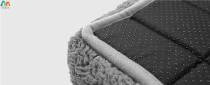 ATUBAN Cat Beds for Indoor Cats,Dog Bed Curl Sleep Plush Cushion Pillow,Non-Slip Bottom Washable Mat for Small Pet Puppy Rabbit