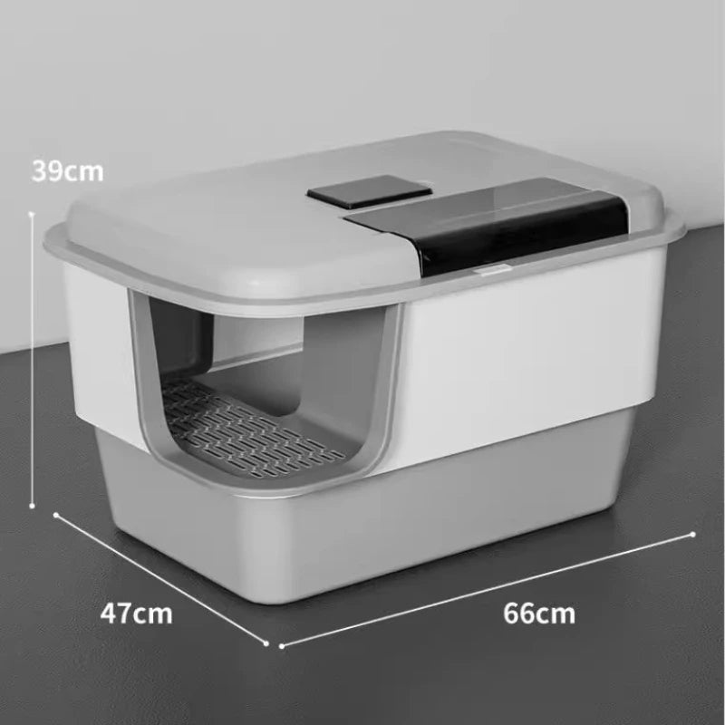 Cat Litter Box Self Cleaning Extra Large Closed Odor Control Anti Splash Corridor Style Covered Cat Toilet  Arenero Autolimpieza