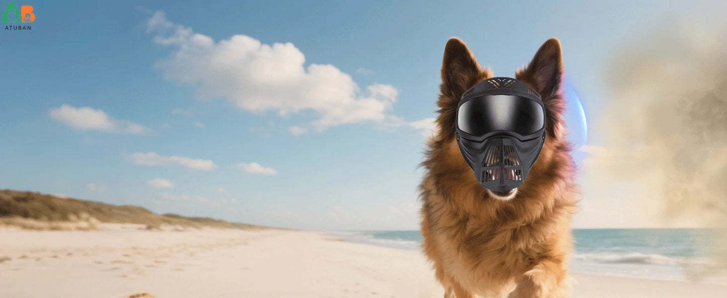 ATUBAN Dog Goggles Large Breed, UV Protection Full Face Sunglasses for Dogs, Windproof Dustproof Snowproof Pet Eyes Wear
