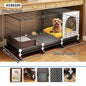 Dog Cage for Small and Medium-Sized Dogs, Indoor Household Use, Teddy Bichon Dog House with Tray, Integrated Toilet, Cat Cage, Dog Fence