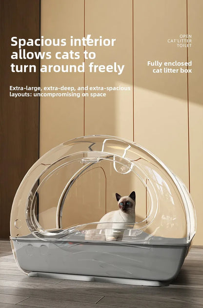 Self Cleaning Cat Litter Box Extra Large Fully Enclosed Drawer Dual Side Doors Odor Control  Cat Toilet Arenero Gato Pet Items