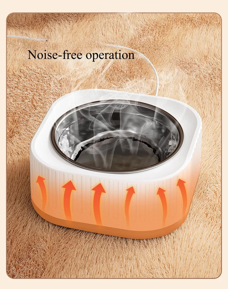 Pet Heating Bowl for Water/Food Cat Bowl Heating Noiseles Keep Warming Dog Water Bowls Winter Constant-temperature Pet Supplies