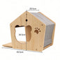 Wooden Cat Climbing Shelves Wall Mounted Cat Tree Sisal Scratching Post Pedal Hammock Indoor Kitten Playground Cats Accessories
