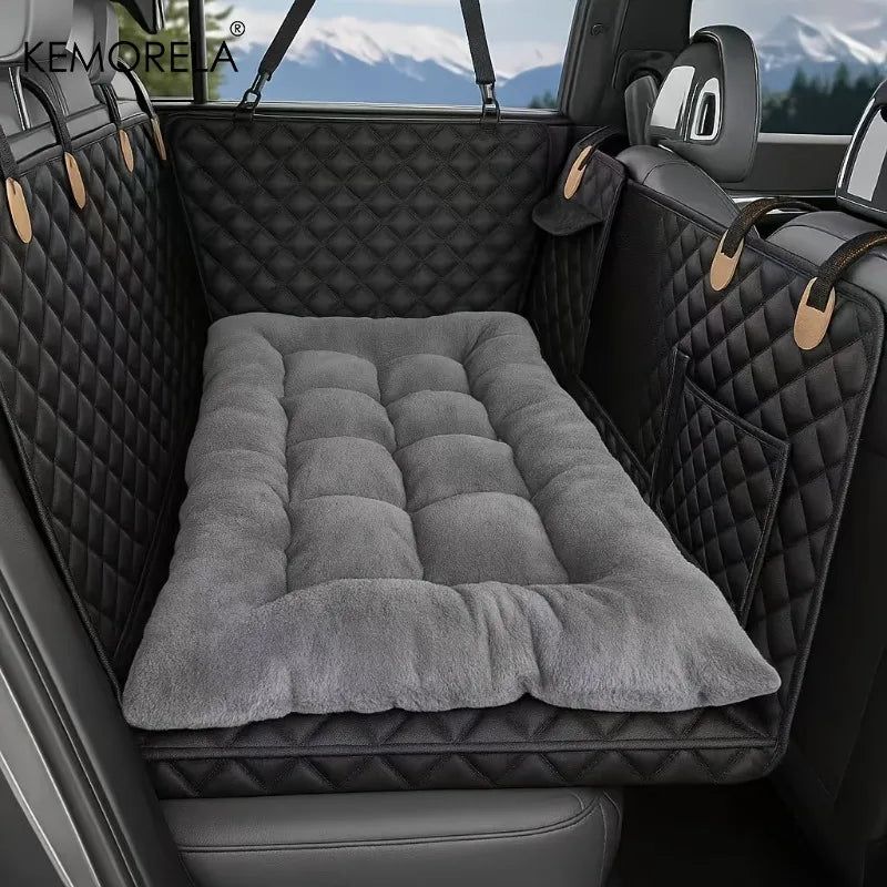 Winter Dog Car Seat Mat, Thick Warmth & Non-Slip Bottom, For SUV Sedan Truck Bed Mat for Winter & Road Trips, Machine Washable