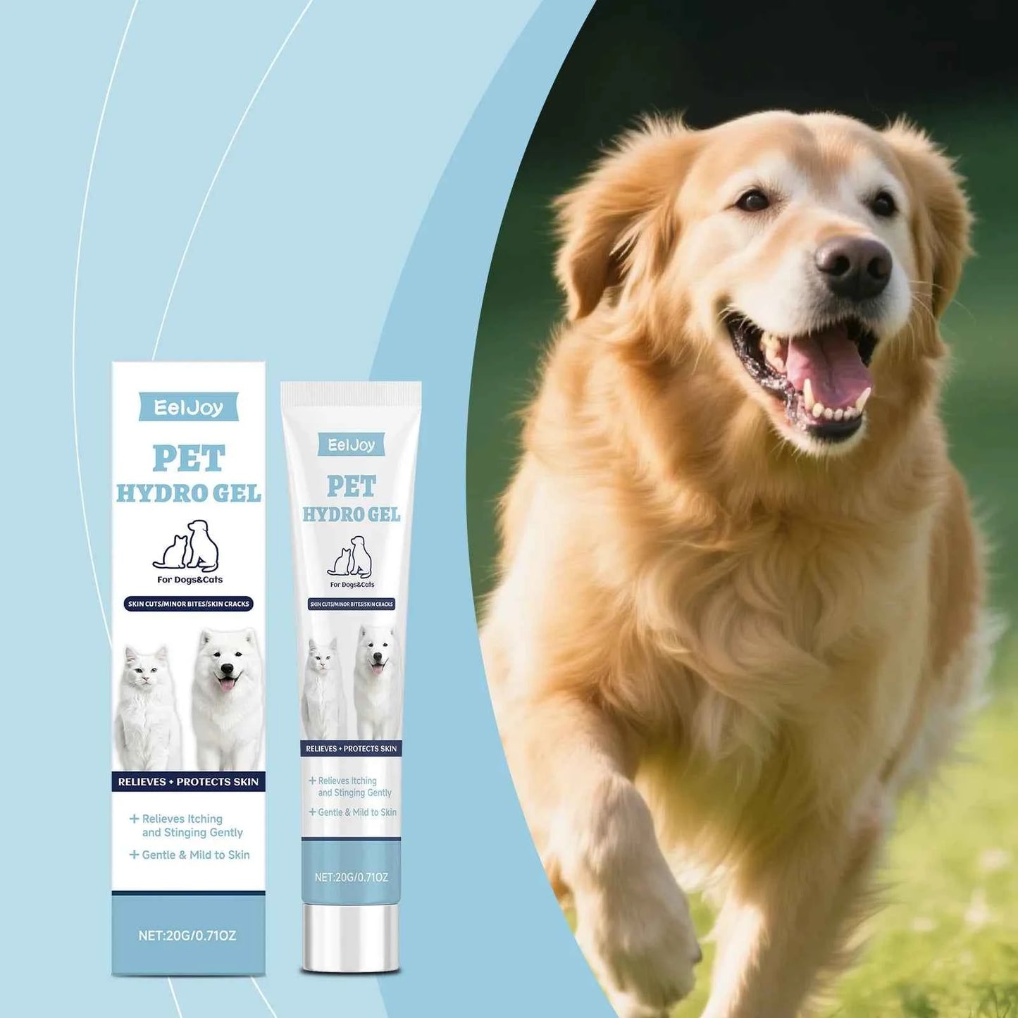 Pet Skin Care Gel Relieve Discomfort For Dogs Cats Control Alleviate Reduce Scratching Licking Portable Pet Wound Treatment Gels
