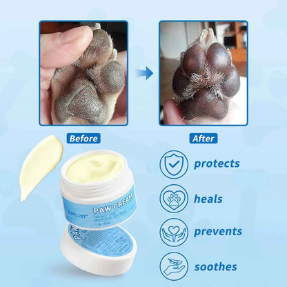 Pet Paw Cream for Dogs Cats | Natural Moisturizing Softening Protector for Dry Cracked Pads All Weather Daily Care