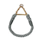 Dog Collar P Chain Comfortable Cotton Dog Collars Adjustable Braided Cotton Multi-Color Rope Collar with Durable Metal Dog Chain