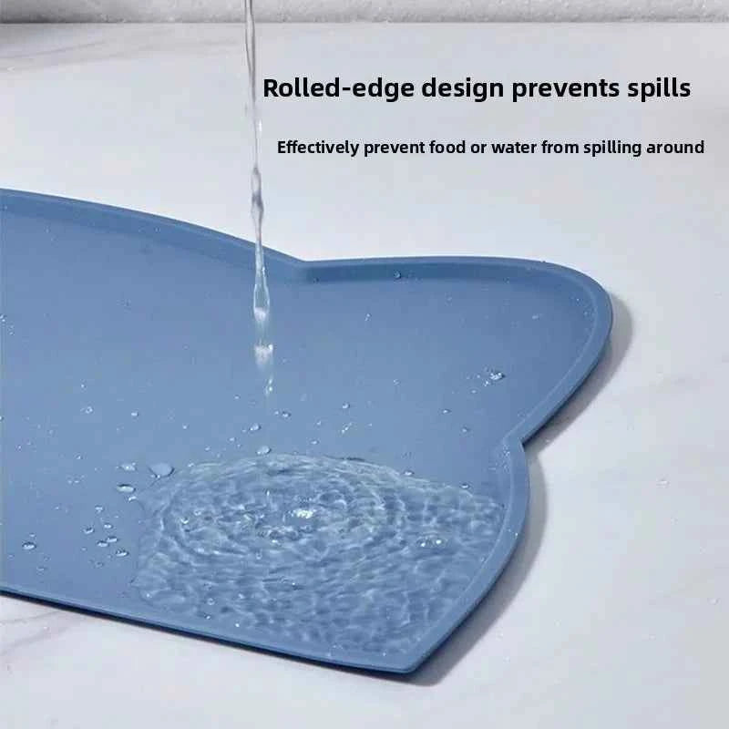 Anti-slip Silicone Pet Feeding Pad, Washable Food-grade Licking Pad, Suitable for Dogs and Cats As A Leak-proof Pad