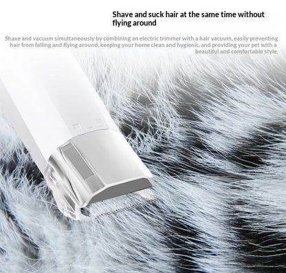pet 7-in-1 hair suction device cat dog vacuum cleaner machine hair trimmer electric push cutting grooming shaving cleaning