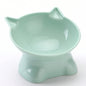 Hot-selling Nordic style pet bowl, cervical vertebra protection cat bowl anti-tip plastic inclined mouth cat bowl pet supplies