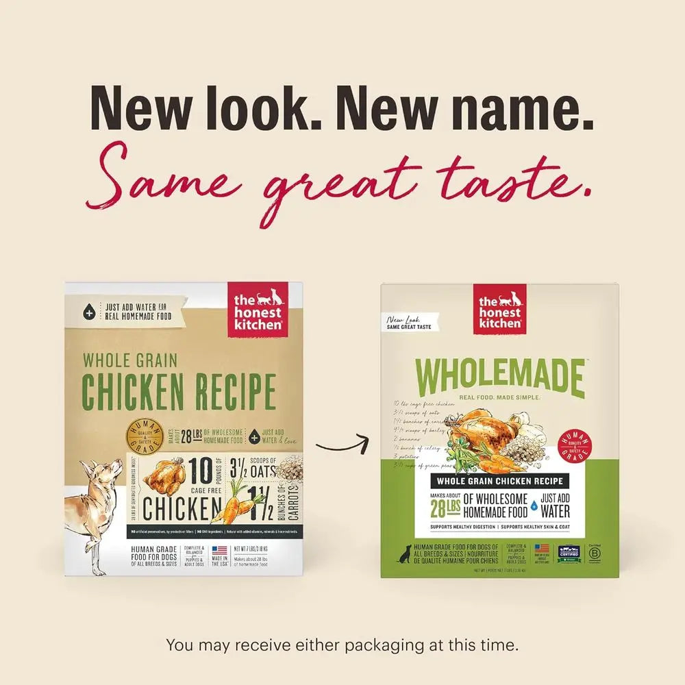 Wholemade™ Dehydrated Whole Grain Chicken Dog Food, 10 lb Box