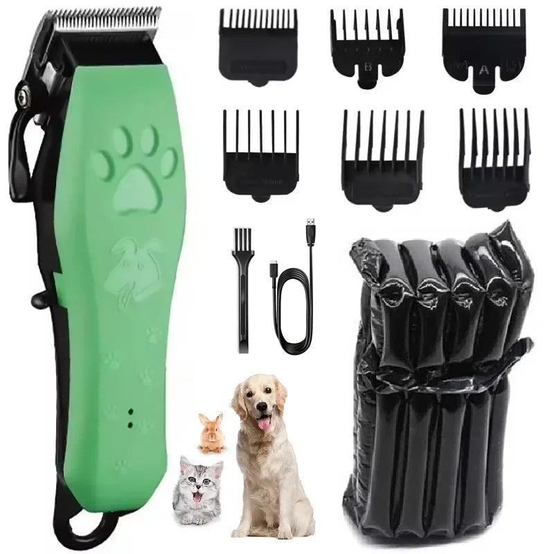 Pet Grooming Hair Clippers Rechargeable Cat Hair Trimmer for Dogs Adjustable Professional Electric Rechargeable Cat Shaver