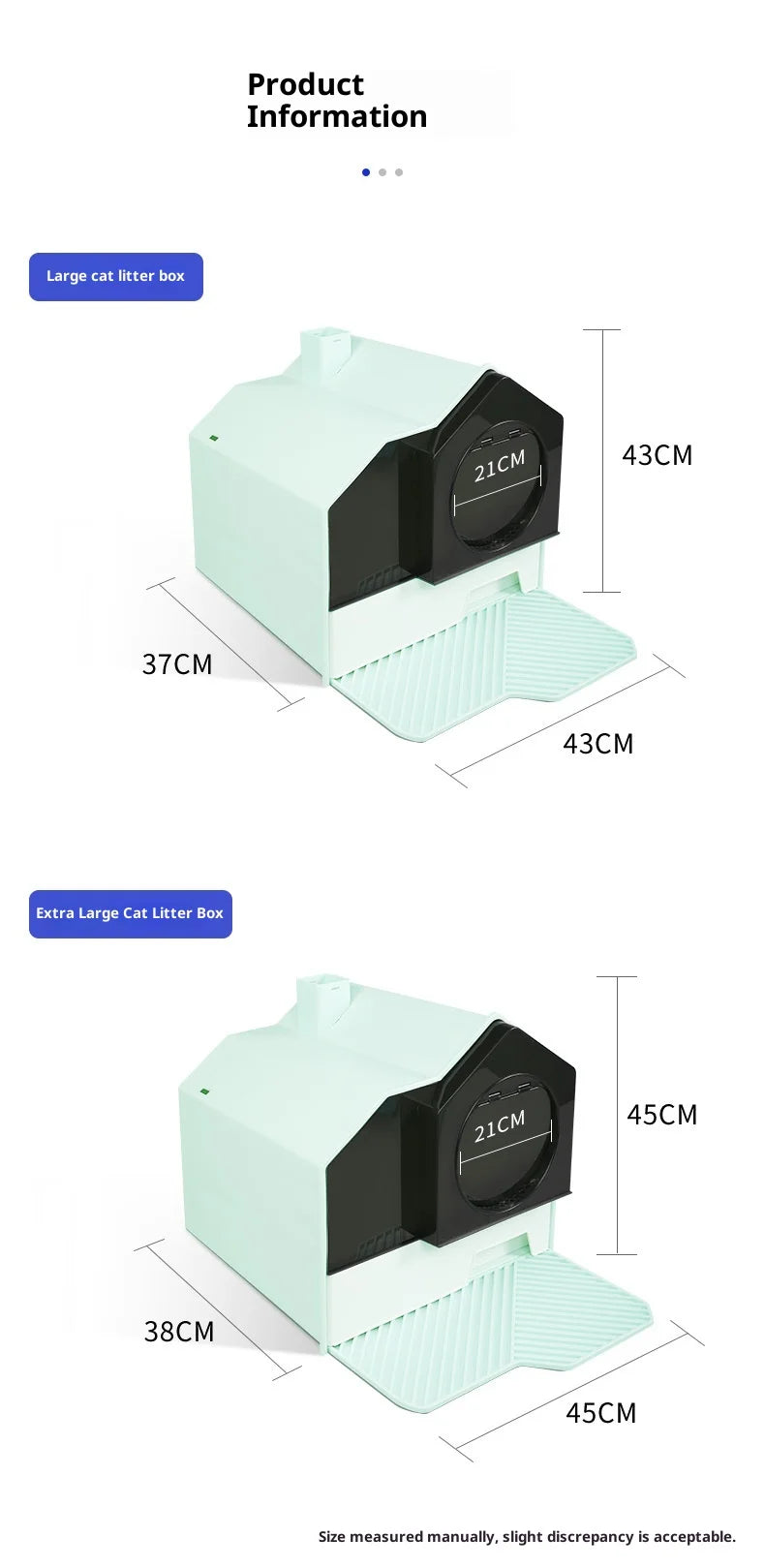 Cleaning Cat Litter Box Enclosed Cat Toilet Drawer Odor Control Large Sealed Anti Odor Chimney Vent Easy Scoop Dispenser