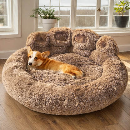 Dog Bed Winter Cat Pet Sofa Cute  Shape Comfortable Pet Sleeping Beds For Small Medium Large Soft Fluffy Cushion Dog Bed