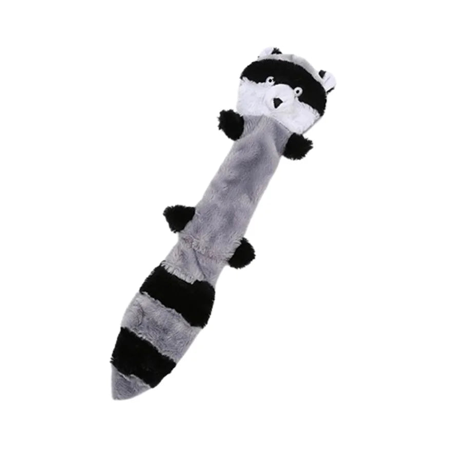 1/3 Pcs Large Dog Toy Bite-Resistant Sound Plush Toy Squirrel, raccoon, fox Cartoon Pet Toy Squeaky Dog Toy For Small Medium Dog