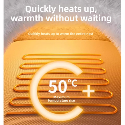 Heating Cat House, Cat Nest, Electric Blanket, Winter Warmth, Closed Temperature Control, Cat Safety Nest, Pet Sleeping Supplies